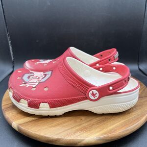 Ohio State Buckeyes Womens Size 8 Collegiate Red Crocs University Clogs Shoes